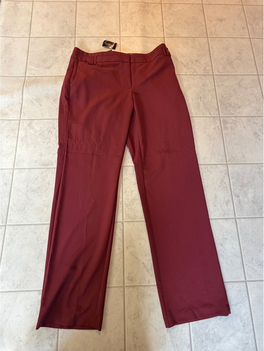 Ashley Stewart Burgundy Trousers Size 16